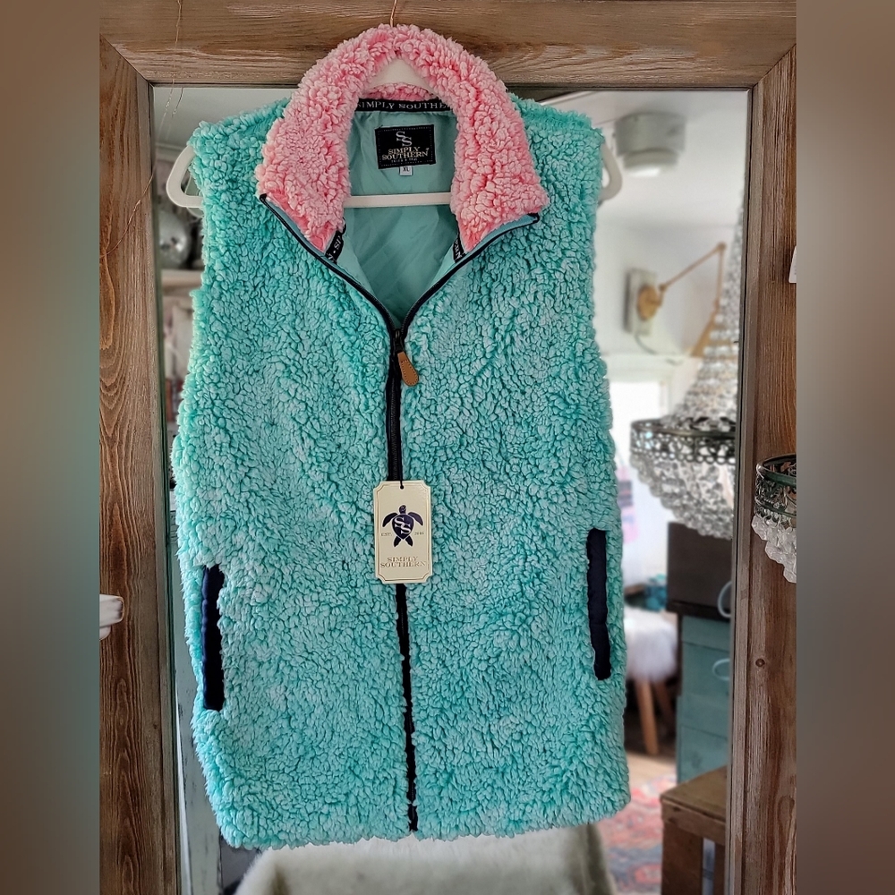 Simply Southern Sherpa Vest XL
